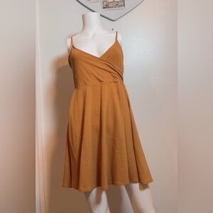 Forever 21 Strapless Tan Dress